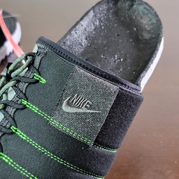 NIKE Asuna SE Crater Slide Limited Black White New - Picture 10 of 12